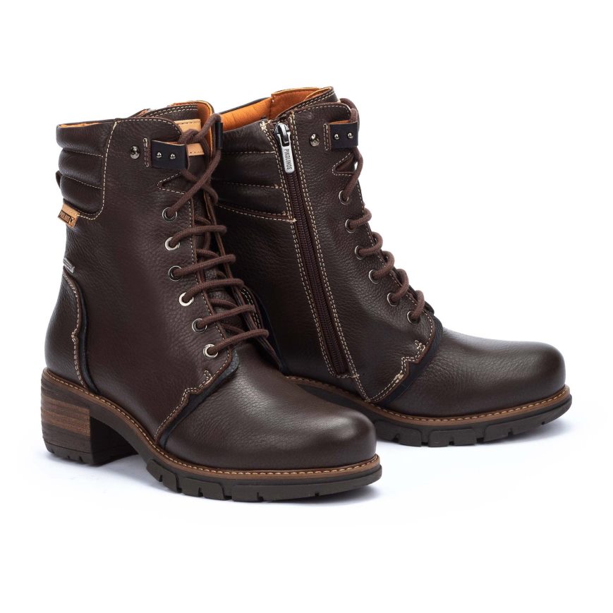 Women's Pikolinos SAN SEBASTIAN Ankle Boots Chocolate | NZ Q20A8Q3